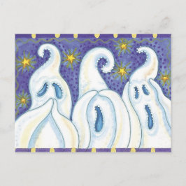 Halloween Ghost Postcard Postkarte