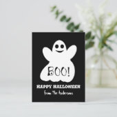 Halloween Ghost Postcard Postkarte (Stehend Vorderseite)
