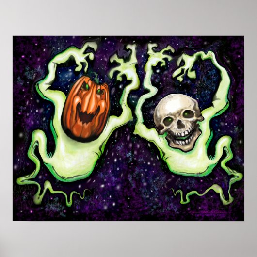 Halloween Ghost Poster (Vorne)