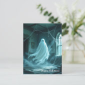 Halloween Ghost Postkarte (Stehend Vorderseite)
