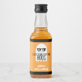 Halloween Ghost Puff Ich kam gerade für die Boos Alkoholflaschenetikett (Vorderseite)