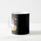 Halloween Ghost Pumpkin Gewürz Latte Herbst Co. Kaffeetasse (Vorderseite Links)