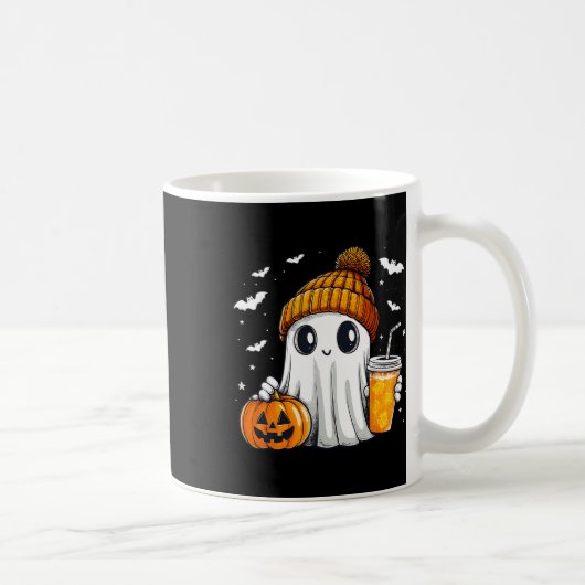 Halloween Ghost Pumpkin Gewürz Latte Herbst Co. Kaffeetasse (Rechts)