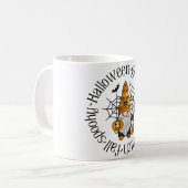 Halloween Ghost Pumpkin Hexe Fall Spooky Gnome Kaffeetasse (Vorderseite Links)
