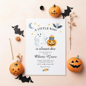 Halloween Ghost Pumpkin Little Boo Baby Shower Inv Einladung