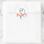 Halloween Ghost Quadratischer Aufkleber (Tasche)