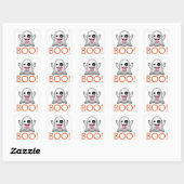 Halloween Ghost Quadratischer Aufkleber (Blatt)