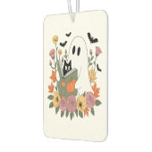 Halloween Ghost Reading Book Cat Autolufterfrischer (Links)