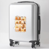 Halloween Ghost Reading Books Lover Aufkleber (Koffer)