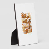 Halloween Ghost Reading Books Lover Fotoplatte (Seite)