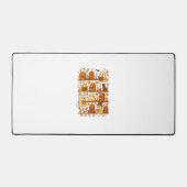 Halloween Ghost Reading Books Lover Schreibtischunterlage (Vorderseite)