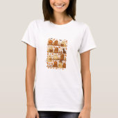 Halloween Ghost Reading Books Lover T-Shirt (Vorderseite)