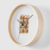 Halloween Ghost Reading Books Lover Uhr (Winkel)