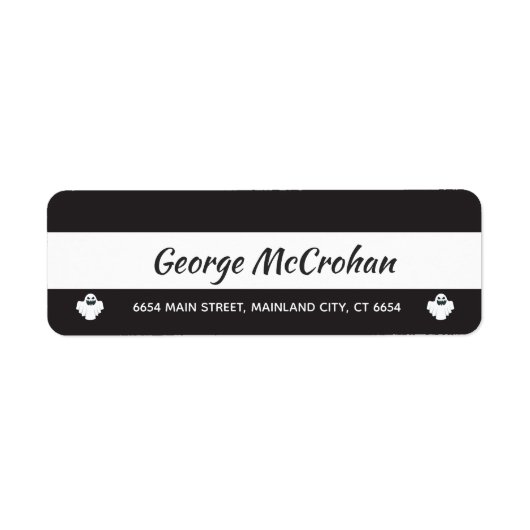 Halloween Ghost-Rücksendeadresse (Vorne)