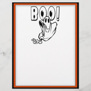 Halloween Ghost sagt "BOO!" Flyer