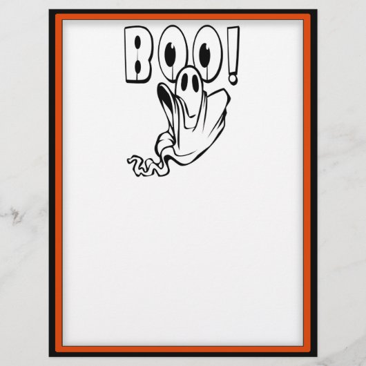 Halloween Ghost sagt "BOO!" Flyer (Vorne)