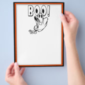 Halloween Ghost sagt "BOO!" Flyer (Hand)
