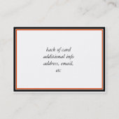 Halloween Ghost sagt "BOO!" Visitenkarte (Rückseite)