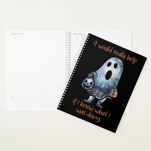 Halloween Ghost Sarcastic Funny Planer (Anzeige)
