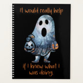 Halloween Ghost Sarcastic Funny Planer (Vorderseite)