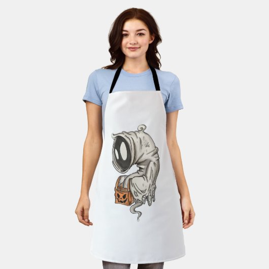 Halloween Ghost Schürze (Getragen)