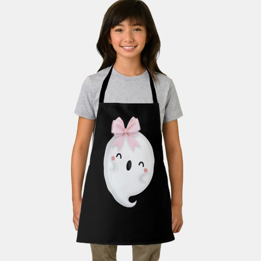 Halloween Ghost Schwarz-weiß Schürze (Insitu)