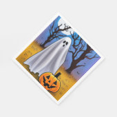 Halloween Ghost Serviette (Ecke)