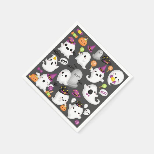 Halloween Ghost Serviette (Ecke)