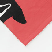 Halloween Ghost Silhouette Spooky Muster. Fleecedecke (Ecke)