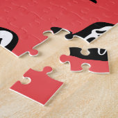 Halloween Ghost Silhouette Spooky Muster. Puzzle (Seite)