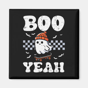 Halloween Ghost Skateboard Boo Yeah Costume Boys K Magnet