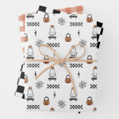 Halloween Ghost Skateboard Paper Sheets Geschenkpapier Set (Beispiel)