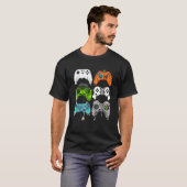 halloween ghost skelett zombie Gaming Controller T-Shirt (Vorne ganz)