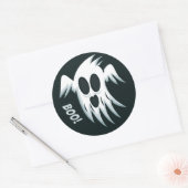Halloween Ghost-Sondersticker Runder Aufkleber (Umschlag)
