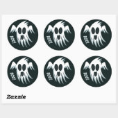 Halloween Ghost-Sondersticker Runder Aufkleber (Blatt)