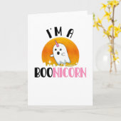 Halloween Ghost Spirit Boonicorn Unicorn Karte (Gelbe Blume)