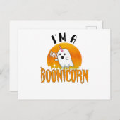 Halloween Ghost Spirit Boonicorn Unicorn Postkarte (Vorne/Hinten)