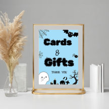 Halloween Ghost spookkarte und Geschenke danke