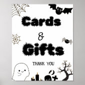 Halloween Ghost spookkarte und Geschenke danke Poster (Vorne)