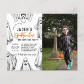 Halloween Ghost Spooktacular Geburtstags-Foto (Vorderseite)