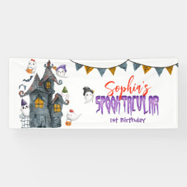 Halloween Ghost Spooktacular Geburtstagsparty Banner