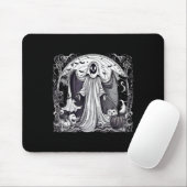 Halloween Ghost Spooky Beängstigende Friedhofsdruc Mousepad (Mit Mouse)