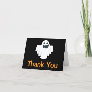 Halloween Ghost Spooky Dankeschön Karte