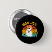 Halloween Ghost Spooky Kostüm Boo Jee Ghost mit Button (Vorne & Hinten)