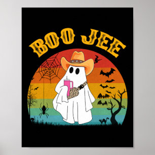 Halloween Ghost Spooky Kostüm Boo Jee Ghost mit Poster