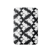 Halloween Ghost Spooky Nahtloses Muster Badematte (Vorderseite Vertikal)