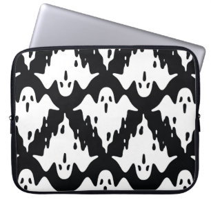 Halloween Ghost Spooky Nahtloses Muster Laptopschutzhülle