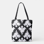 Halloween Ghost Spooky Nahtloses Muster Tasche (Rückseite)