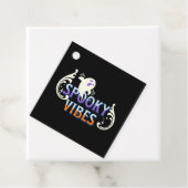 Halloween Ghost Spooky Vibes Typografy Letting Geschenkanhänger (Beispiel)