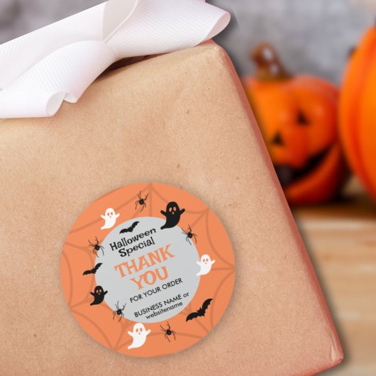 Halloween Ghost Spooky Vibes Vielen Dank Runder Aufkleber